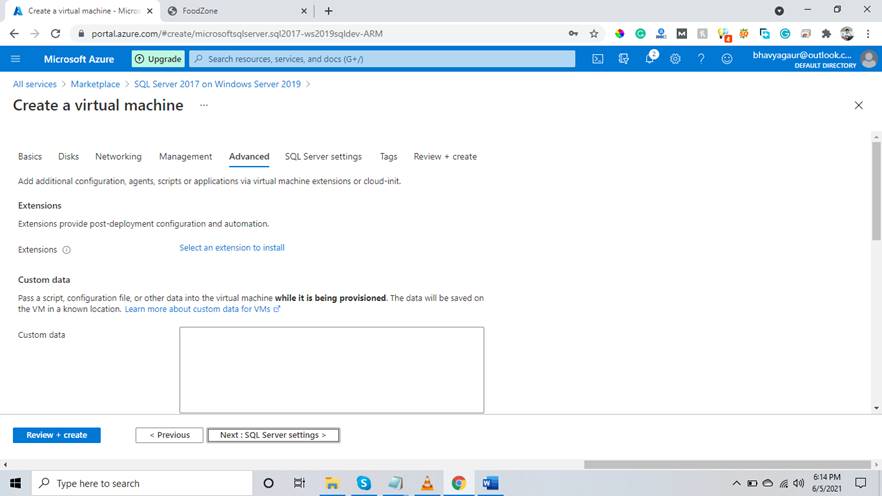 How To Create A SQL Server Instance In The Managed Virtual Machine
